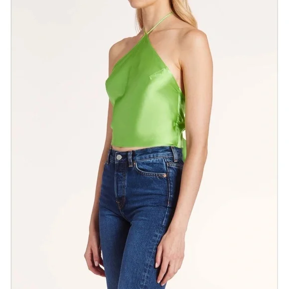 Amanda Uprichard Ricci Top Apple 100% silk - Picture 3 of 10